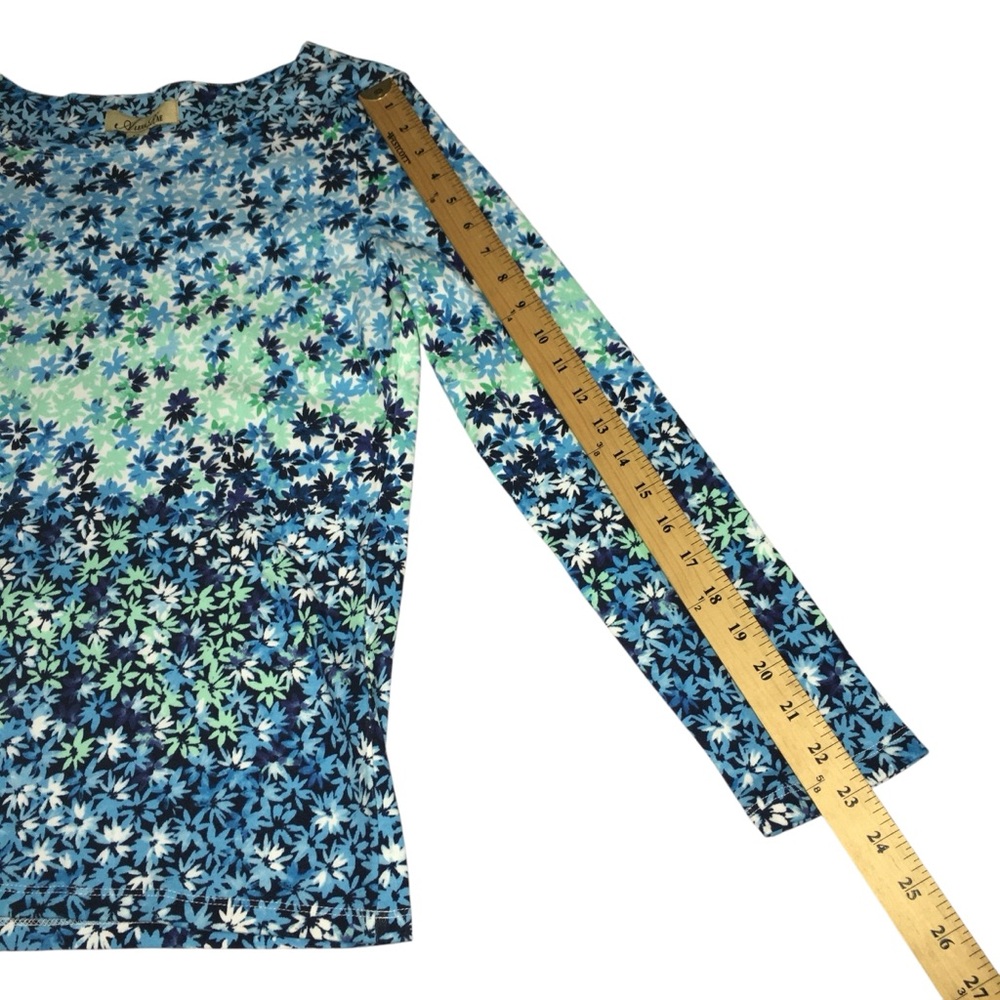 Alexa Rae Floral Multicolor Blue Green Top - Women’s Small NWT - Picture 6 of 12